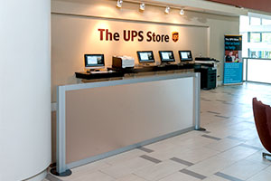 business station terminals at a store inside of a convention center